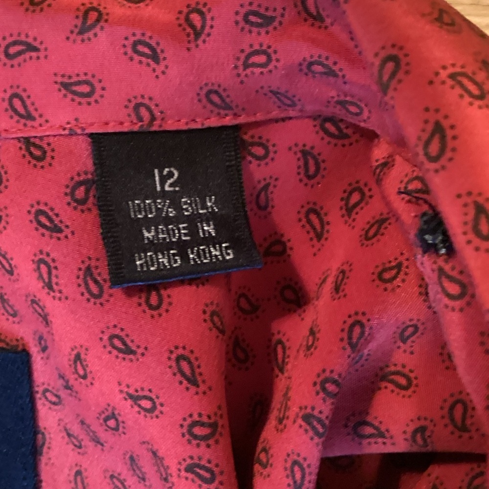 Ellen Tracy Chic Red Silk Pantsuit - Picture 9 of 16